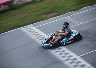 Crossing the start finish line