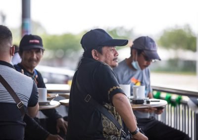 observing the activities happening down on the track at Morac Adventure Park, Langkawi, Malaysia