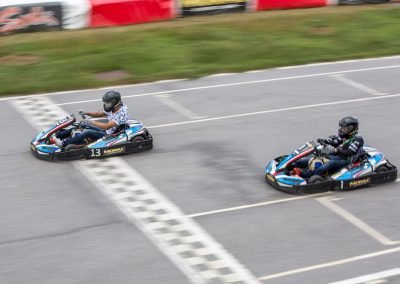 crossing the finish line